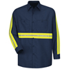Red Kap Long Sleeve Enhanced Visibility Industrial Work Shirt VFISP14EN-LN-XXL