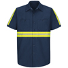 Red Kap Short Sleeve Enhanced Visibility Industrial Work Shirt VFISP24EN-SSL-XXL