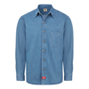 Dickies Men's Denim Long-Sleeve Work Shirt VFIWL30SB-RG-L