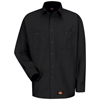 Dickies Men's Canvas Long-Sleeve Work Shirt VFIWS10BK-RG-XL